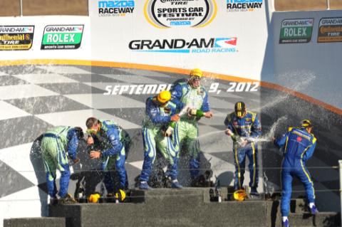 bimmerworld and Freedom Autosport (Long Road Racing) fill the podium at Laguna in 2012 with Electron Speed and Motec (ADL3 and CDL3 data and PDM30).